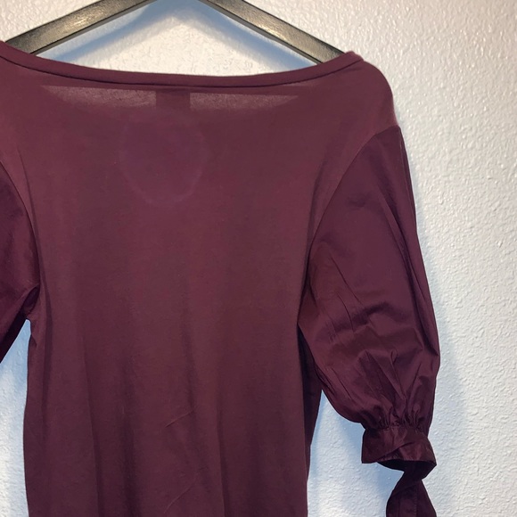 (Cinq à Sept) Bateau Neckline Three-Quarter Sleeve Top - Picture 6 of 11